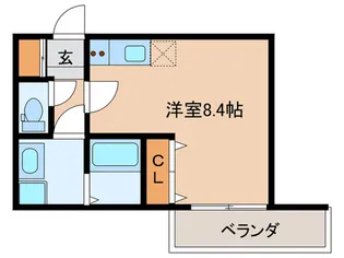 Grand palace 六本松B【2階】の間取り