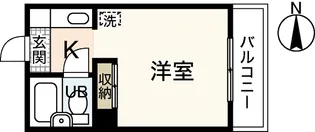 ベルパトリエ己斐中【3階】の間取り