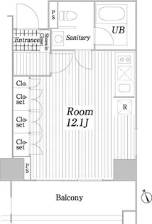 コートヒルズ広尾南【11階】の間取り
