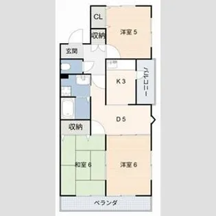 CAESAR PARKI【1階】の間取り