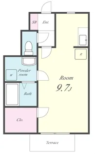 グリーンソレアード【1階】の間取り