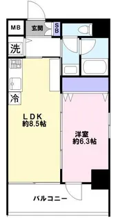 Villa blanche KOBE【4階】の間取り