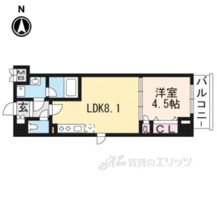 ヴィラ岡崎神宮【3階】の間取り
