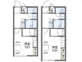 レオパレスグローリア【1階】の間取り