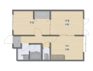 クレールアイH【2階】の間取り