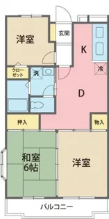 ラビアンローズ【1階】の間取り