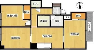 リビエラハイツ【3階】の間取り