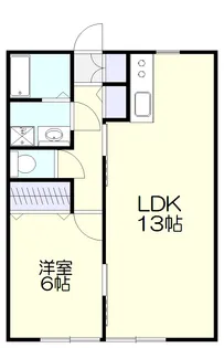 ディアスEGAWA【2階】の間取り
