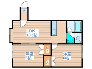 プラタナスA棟【2階】の間取り