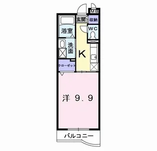 ダイアモンド エフ【1階】の間取り