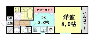 Loisir Kusunoki【1階】の間取り