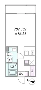 the trias magome【3階】の間取り