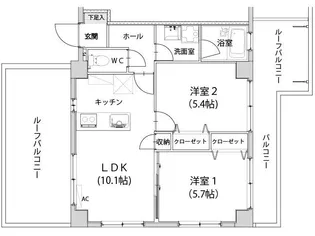 グランドメゾンM【4階】の間取り