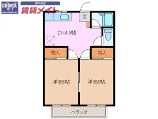 サイレンス芸濃【2階】の間取り