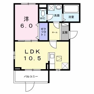 ロイヤルメゾン北巽II【1階】の間取り