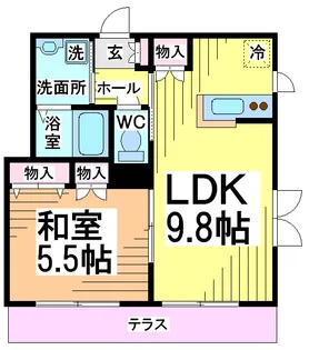 メゾングラチオーソ【1階】の間取り