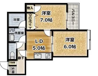 プレンディ本牧【3階】の間取り