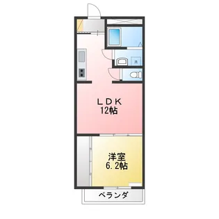 La casa萌樹【3階】の間取り