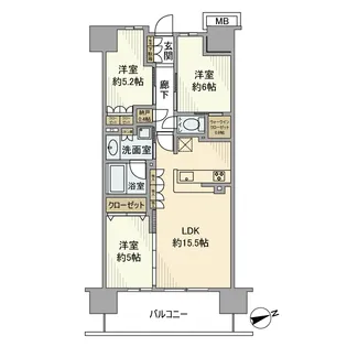 グレーシア湘南藤沢テラス【12階】の間取り