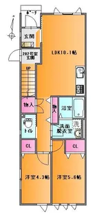 UNITE MINT HOUSE【1階】の間取り