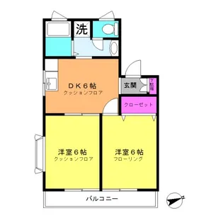 ハイツセネシオ【2階】の間取り