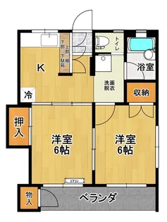 コーポあかね【2階】の間取り