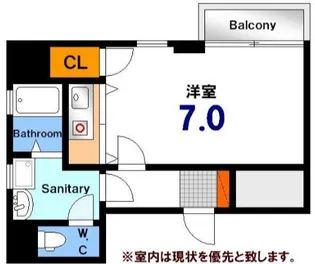 リバーフロント上大須賀【5階】の間取り