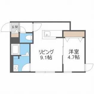 Riverside KOTONI(リバーサイド)【2階】の間取り