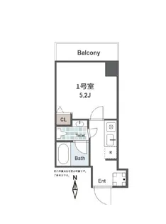 銀座アパートメントハウス【6階】の間取り