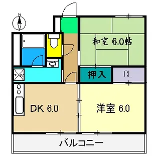 ル・フルール大川筋【3階】の間取り