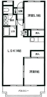 クレスティータ17【4階】の間取り