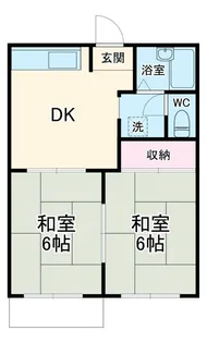 ハイツサンフォレストA【1階】の間取り