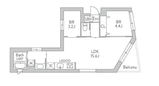 GRANDUO世田谷17【3階】の間取り