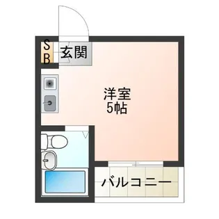 シャトー第2花園【5階】の間取り