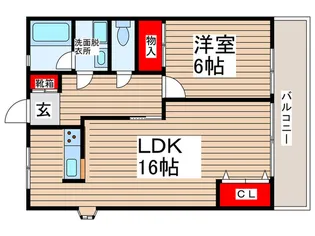 ハイツエレファント【1階】の間取り