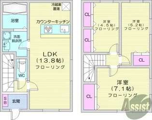 Comfort青山A【1階】の間取り