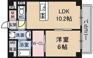 Applaudir茨木駅前【4階】の間取り