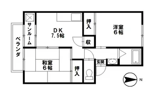 プレジール白山【2階】の間取り