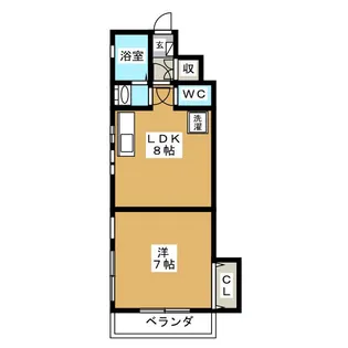 アズール細田【1階】の間取り