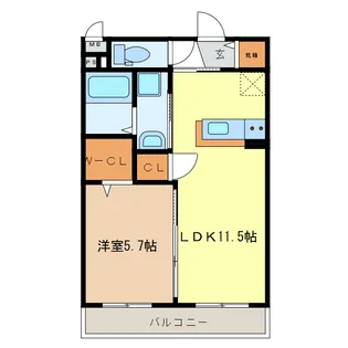 ベルフォーレ【2階】の間取り