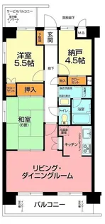 グリーンピア西湘【4階】の間取り
