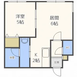 ブリリアント平岸【3階】の間取り