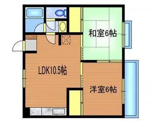 M2ハイツ【1階】の間取り