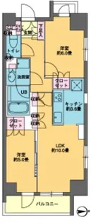 カスタリア東日本橋【3階】の間取り
