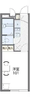 レオパレス長崎南【1階】の間取り