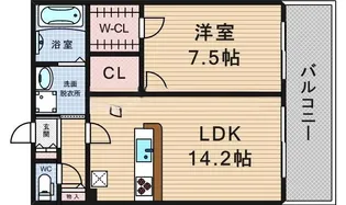ルクレ阿波座レジデンス【12階】の間取り