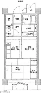 コーシャハイツ相生【4階】の間取り