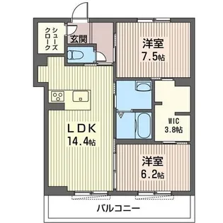リッシェル・ロンサール【2階】の間取り