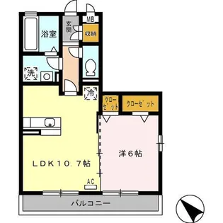 ロイヤルタウン早岐B【3階】の間取り