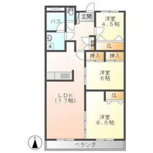アコールヤマショウ【5階】の間取り